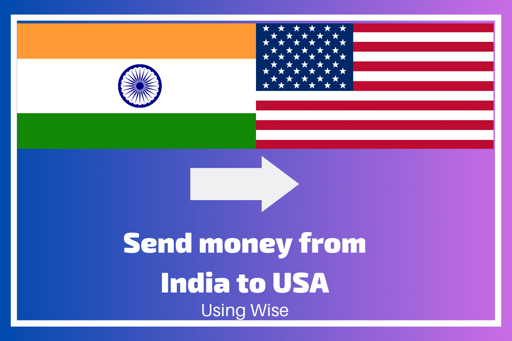 send money from india to usa